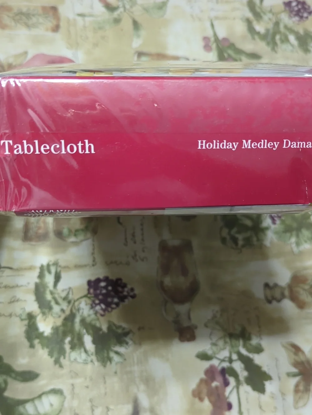 Gold Damask Tablecloth, 60